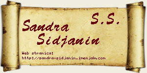 Sandra Šiđanin vizit kartica